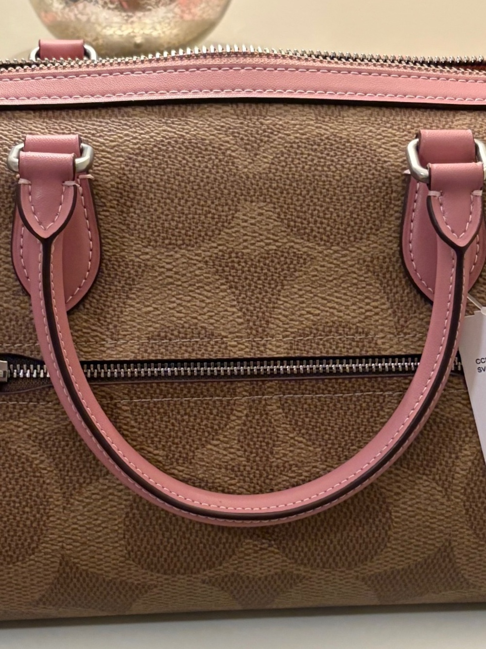COACH Rowan Satchel Bag In Maxi Signature Canvas. - Picture 2 of 8